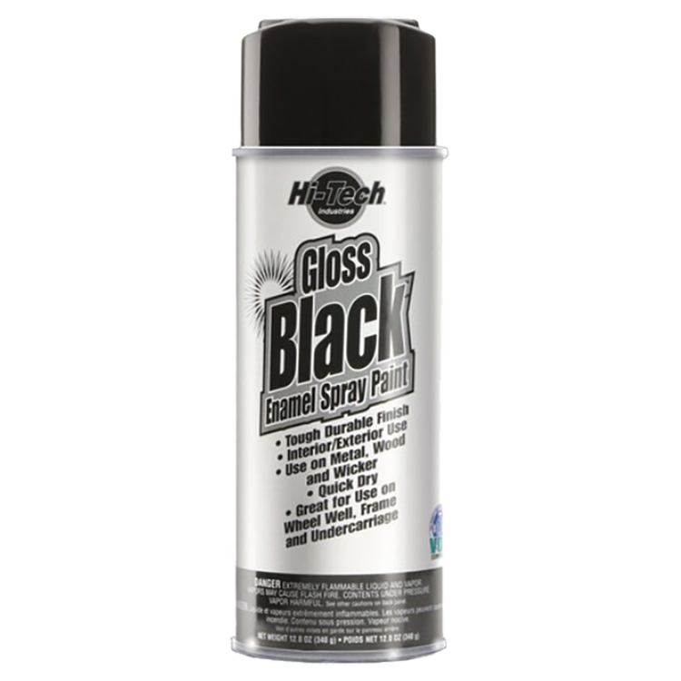 Gloss Black Enamel Spray Paint image 0
