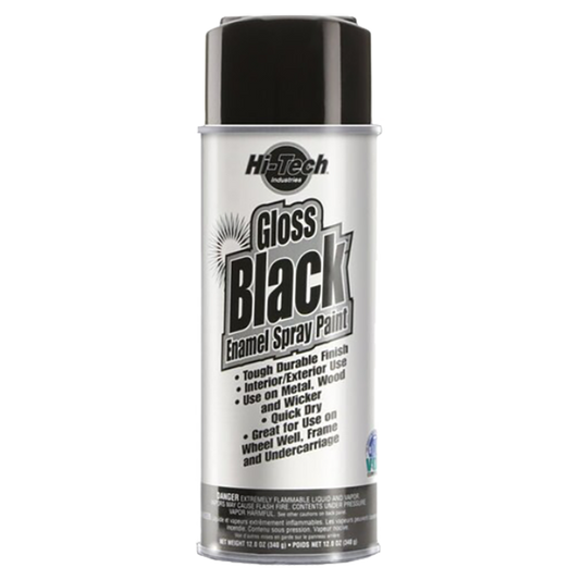 Gloss Black Enamel Spray Paint image 0